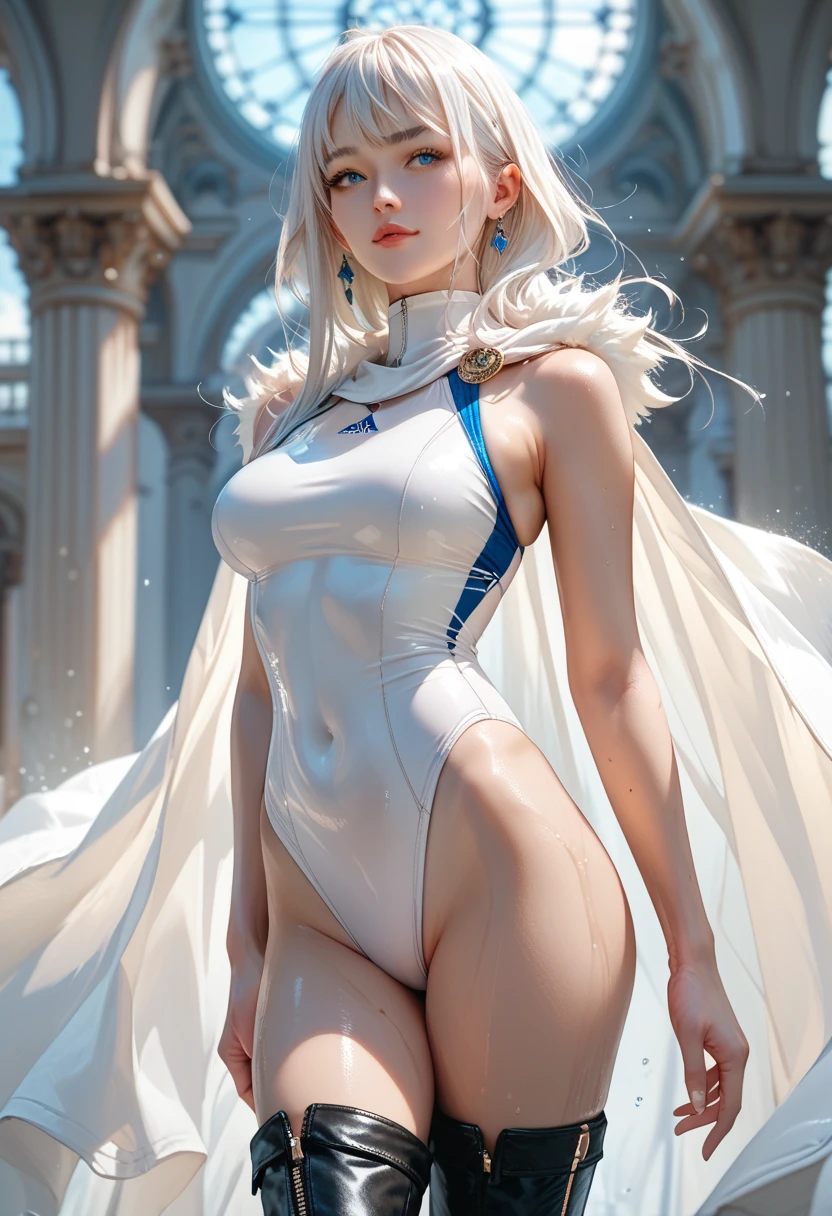Super detail, illustration,cute face, 1 girl y, gold necklace,(( blue realistic eyes:1.4)), ultra hyper resolution, tiger outfit suit, without clothes:1.5, (( remove clothes on body:1.3)),gold on body ,super beautiful details face:1.3, white body color, slim body sexin the sky , beautiful sunset , 4k resolution, sexy c face, sexy bodyurrounded 7 pastel light, ultra realistic, hair poni, masterpiece, 8k, (red white huge long hair:1.8), floating hair, poni, ((small breast:1.4))il breast, (detail rec breast:1.3), (open legs:long legs, girl pussy details:1.3, show girl , show her genital:1.3), tatod upper of genital, Ass, show back body, down and show , cro