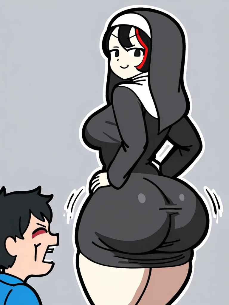 Naruto characters, girl's legs spread in V position, futanari holding girl's legs up, spreading legs while penetrating girl from behind/beneath, big breasted futanari, viewer from side perspective, large breasts, huge breasts, huge penis,