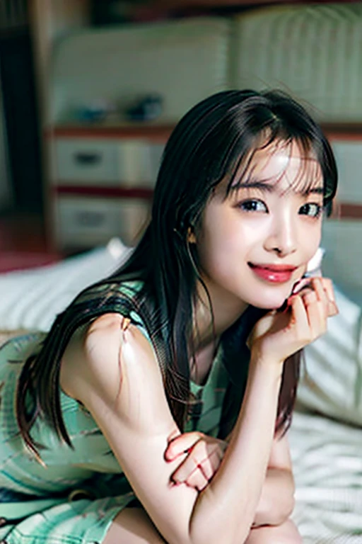(masterpiece:1.3), (8k, Photorealistic, raw photos of Kao all, best image quality: 1.4), super detailed face、 paying attention to details 、double eyelids、pretty woman:1.4、Highest Quality、masterpiece、Ultra A High Resolution、(Photorealistic:1.4)、HIGHLY DETAILED PROFESSIONAL WRITING SMILE、super strong nipples、 huge breasts , low angle,long nipples, long nipple, big nipple, lighting from the front 、rekt pussy,and look at the camera、The areolas are showing a very small、the nipple is pink、no underhair、Large labia minora、anus、Young naked Japanese people on the beach、Highest Quality、sitting on the ground with your legs open and standing on your knees、Super Detailed Beautiful Japanese Beauty Idols、My waist is really thin、Sweaty and glossy、and the background is the ocean、full body shown、ponytail