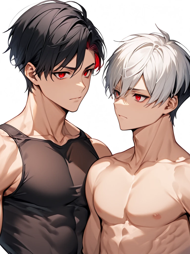 09:12:44 Two muscular boys，musculous，The body is tall and broad，They all have jewel-colored tattoos on their bodies，They are all handsome young guys of 18 years old，The two wore only thongs，golden hair，White-silver hair，Emerald tong，Crystal thong，String tong，Sexy thongs，Revealing thongs，low waist thong，Bare thighs，Hot flesh，Bruises spread all over the flesh，Scarred，Sexy eight-pack abs，Bare abs，Broad pectoral muscles，Bare chest muscles，Mutual hostility，Wearing thunderbolt gloves，Underground Black Boxing Arena，Iron Cage Ring，Only thongs were worn，Clench your fists，The eyes are fierce，Launch an attack，Fight each other，Beat each other，Punch the opponent in the body，Hit the other person's body，Sweating profusely，sweat profusely