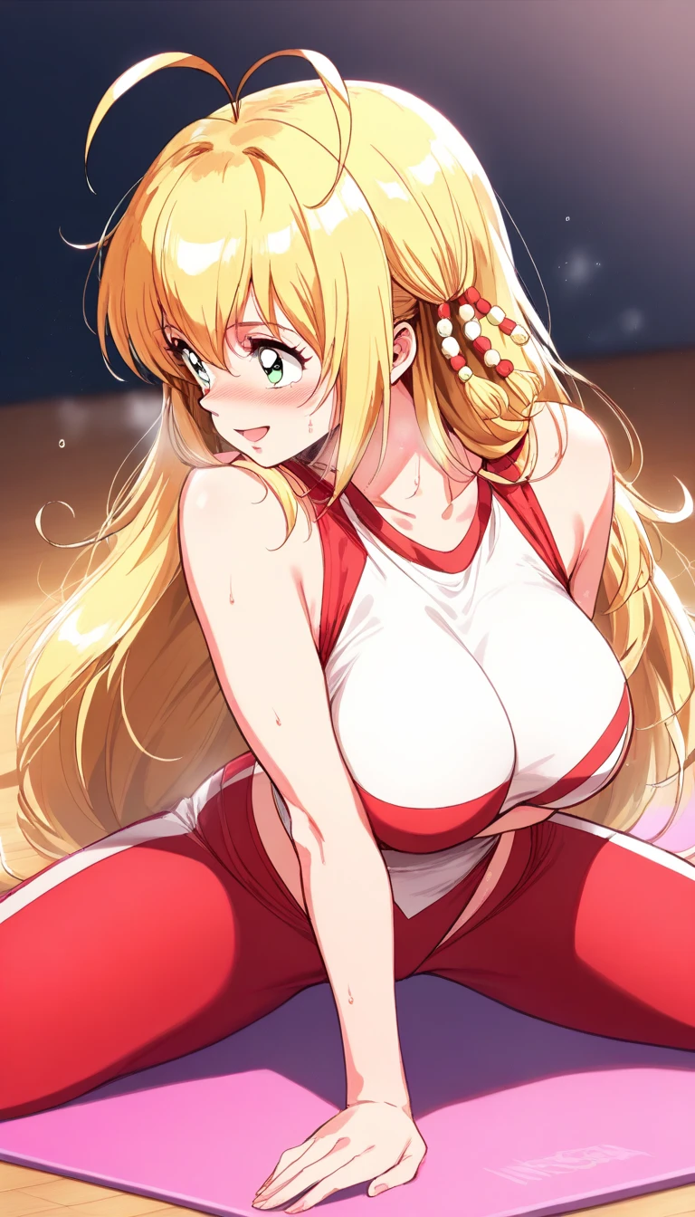 masterpiece, best quality, beautiful art, high resolution, well formed hands, body and fingers, 1 woman, solo,Tohru, 31 years old, red makeup, red lipstick,adult, grown up, cosplaying as Mai Shiranui , mai_shiranui_cosplay, adult, large and round breasted, cleavage, full body , hair ribbon, gorgeous legs and, thighs, sexy Japanese clothes, hair ornament , sexy and bare legs , hips and thighs,ryona , in peril, she is being beaten up by her opponent, she is knocked down and she is slapped in the face , she is pushed against the wall, being humiliated by her opponent, receiving the impact of her opponent's attacks, closed eyes, screaming in pain and agony, heroine in peril, ryona and perilous scene, bouncing breasts, weak and helpless, martial arts tournament on the beach