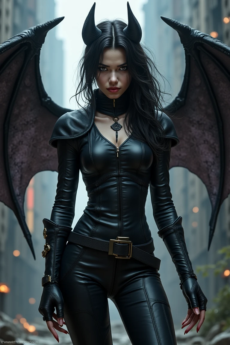 a woman with black wings in front of the full moon, vampire with raven wings, dark Angel, villain has black angel wings, dark feathered wings, Lilith, gothic fantasy art, dark fantasy art, dark fantasy art, demon, goddess of anger, dark fantasy style art, raven angel wings, black wings instead of arms, Angel Knight Gothic Girl