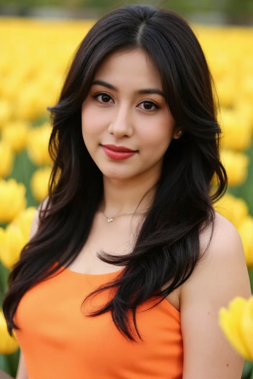 Samia, girl, solo, shirt, looking at you, face, perfect, flowers, high quality,  radiant, knight, godly, red shirt, red velvet, water, ocean,  lotus
