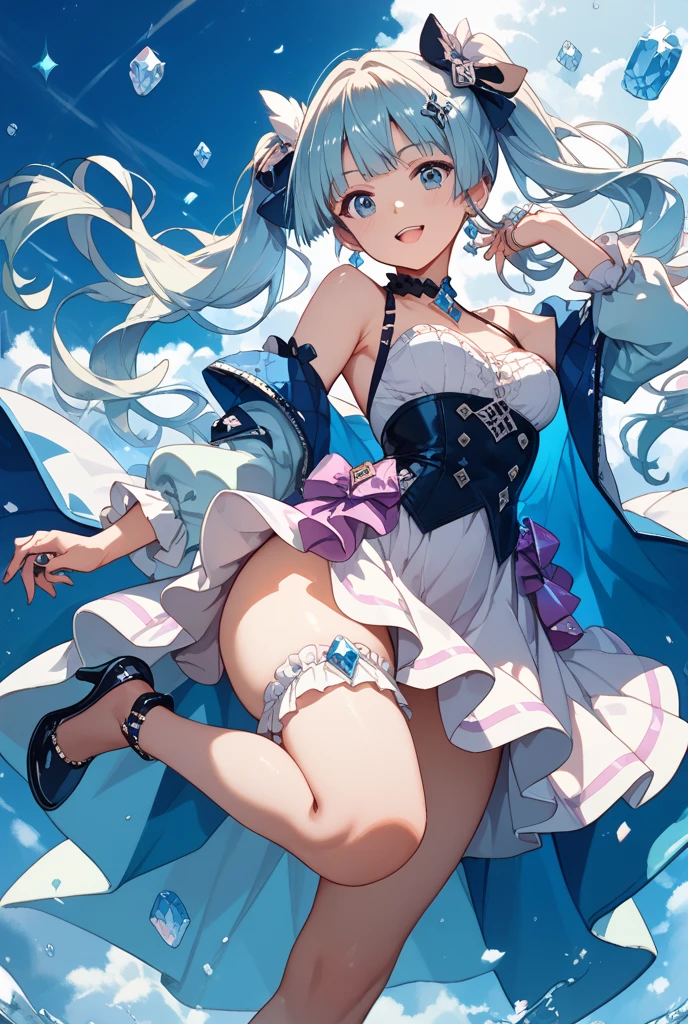 chibi character,Rabbit motif,(brush),((cute,kawaii,wonderland)),((pastel color)),((Cute assortment)),(pleasure,Climax,Ahegao),Shiny beige hair,(Rainbow),(Dripping juice:1.2),(NSFW:1.2),((Panty shot:1.2)),(Fluffy, frilly clothes:1.15),(pose standing one leg up:1.2)).