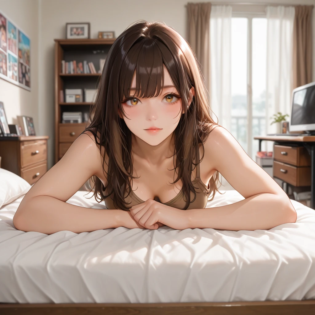 Anime - style image of sitting on bed, Seductive anime dick girl, Smooth Anime CG Art, photorealistic anime girl render, beautiful alluring anime , 3 d anime realistic, a hyperrealistic schoolgirl, [ 4 k digital art ]!!, Cute anime girl, a hyperrealistic schoolgirl, Anime. Soft lighting, photorealistic anime, 3d anime girl