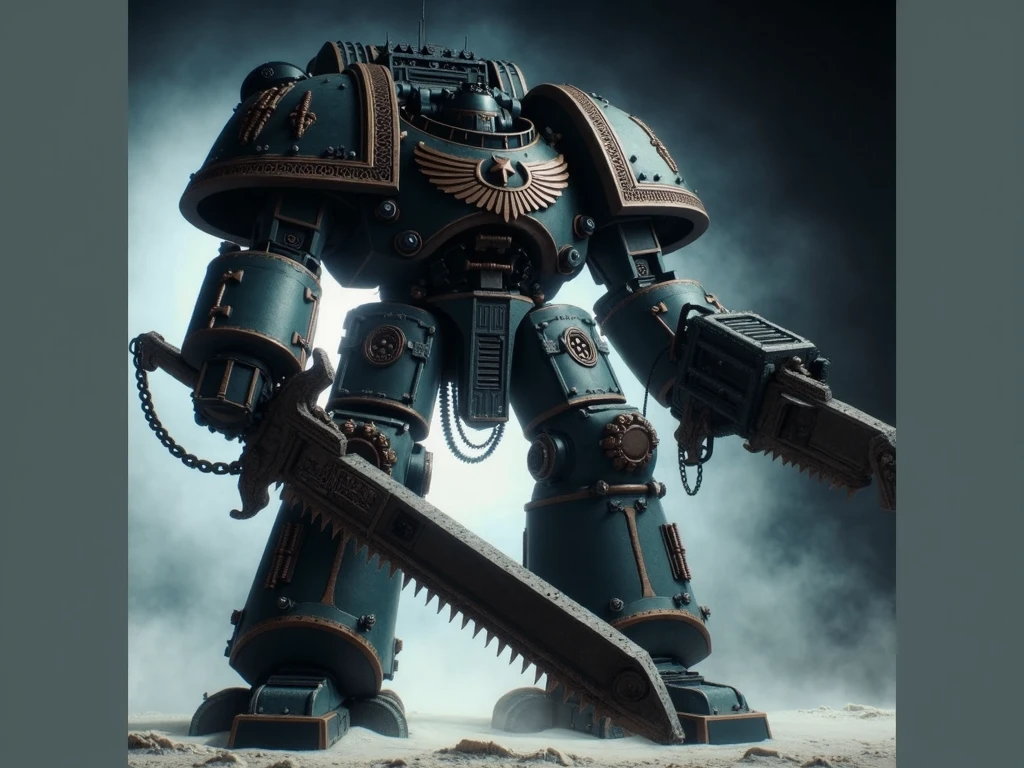(masterpiece, best quality), intricate details,
1man, <lora:GKT:0.8> GKT, bulky power armor, warhammer 40k, adeptus astartes,