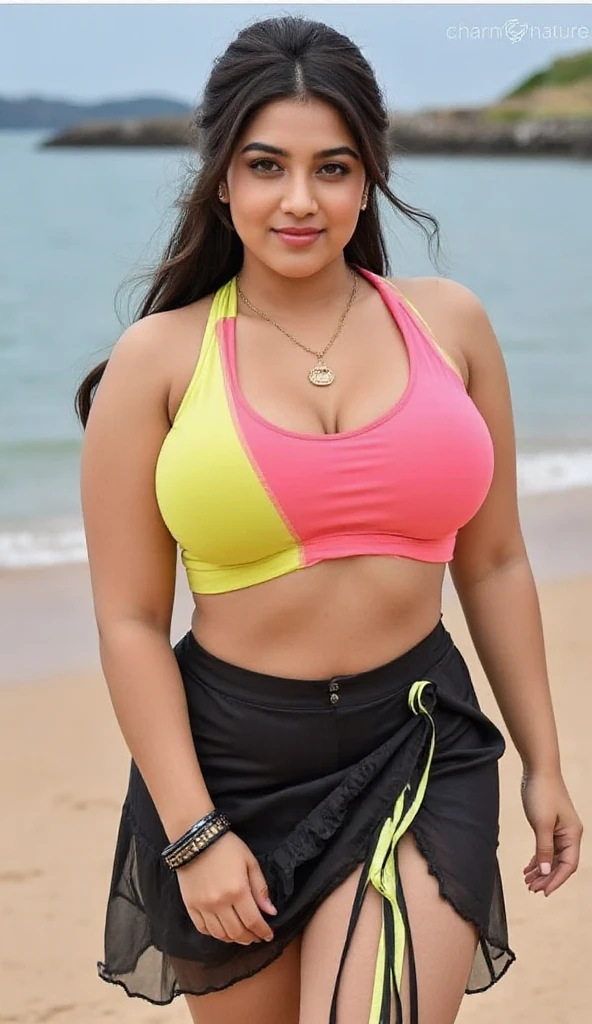Ultra shorts,Ssee-through,drenched,Huge chickadee,Des yeux aimants,Cocked buttocks,Femmes belles,The eye,Big long wavy hair,hispanic,