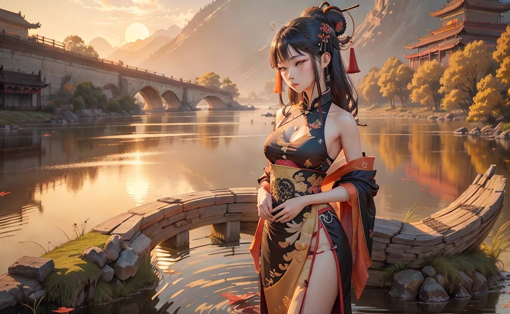 true-to-life visuals, artistically refined,captivating beauty, breathtaking aesthetics, dramatic contrasts, atmospheric depth,official art,high saturation,Intense Coloration,
1girl,solo,
Onmyoji, shikigami summoner, ofuda inscriber, exorcist, yin-yang master, divination