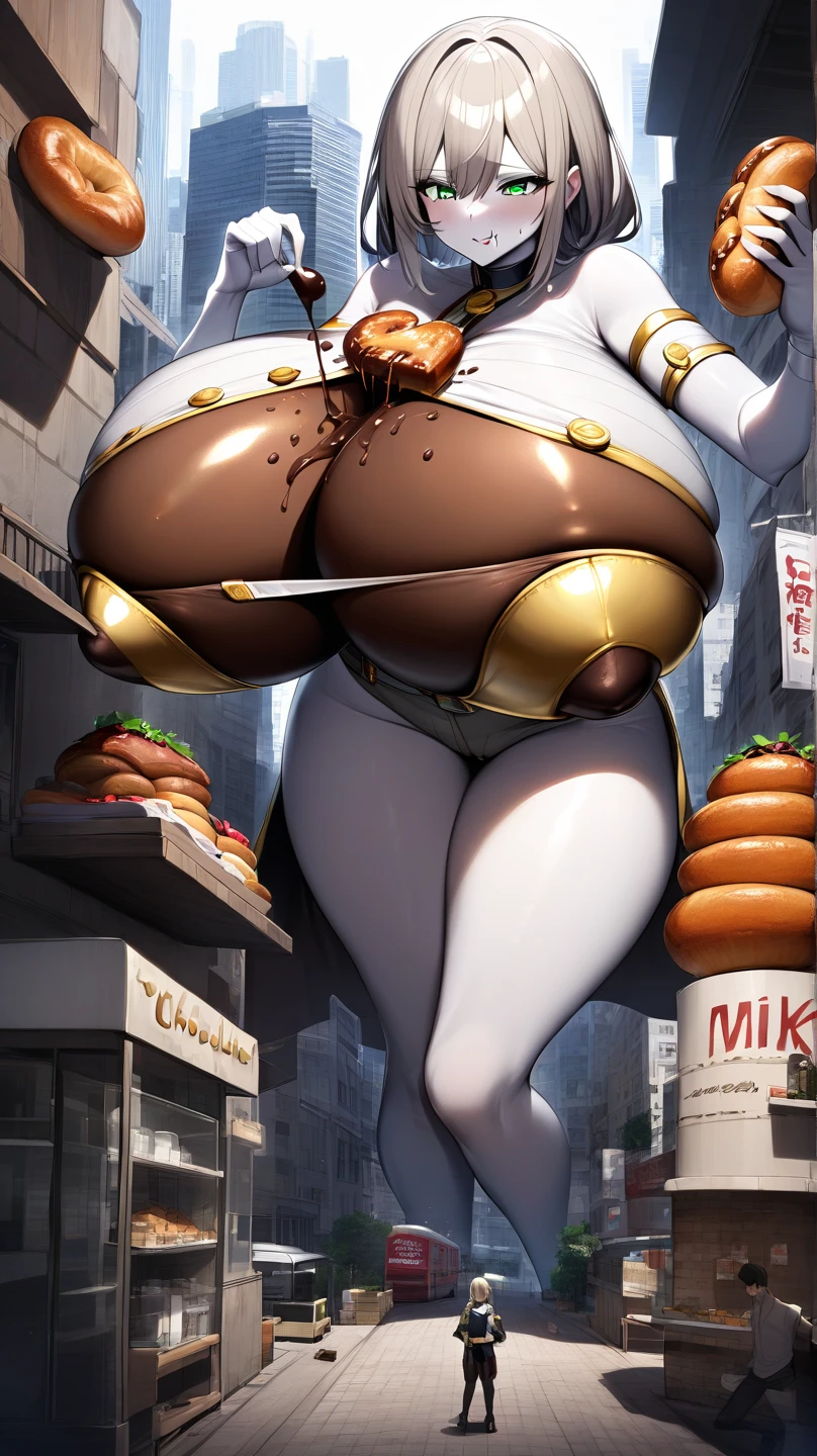 Score_9, score_8_up, score_7_up, score_6_up, score_5_up, score_4_up, source_anime, 1girl, cute elf girl, wearing white tunic, tanned skin, earrings, young female, sagging gigantic huge biggest breasts, wide hips, thick thighs, huge areolae, areola slip, dark nipple, dark areolae, pov, detailed eyes, smiling, bukkake, head tilt, hairy, showing armpit, hairy armpit hair, sperm on back, cum shot from behind, sperm, Japanese, hentai, hand behind the head, shot from behind, penis, standing, sweating, heart mark words, greeting, dirty atmosphere, in village, market, crowded, asshole, ass, bukkake, smelly, dirty atmosphere, blonde, pooping from asshole, shit, poop, long tied hair, looking away