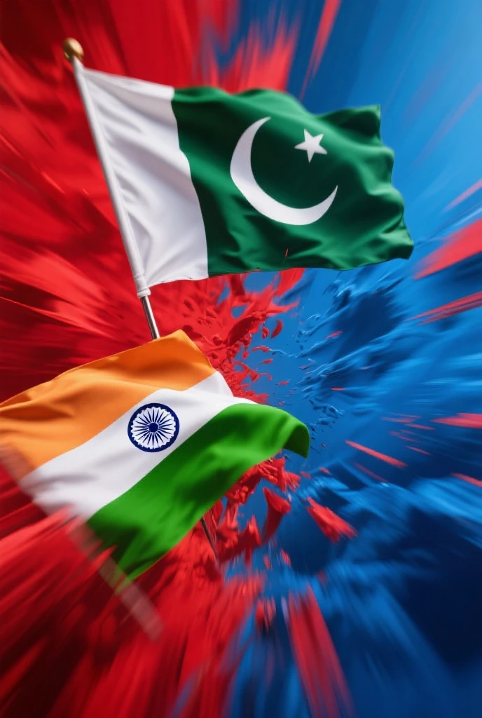 All country flag and india and pakistan flag hilight and back pakistan Flag realistic pic