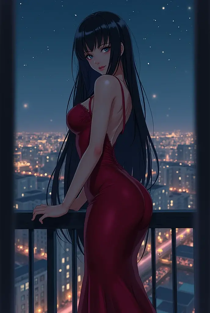 masterpiece, best quality, shadows, dynamic angle, perfect hands, perfect legs, perfect anatomy, pretty face, mature features, 1 girl, 21 years old, mature woman, sexy red dress, city night background, white long hair, thighs, ass, breast, seductive, spicy, posing, cinematography lights, NSFW,