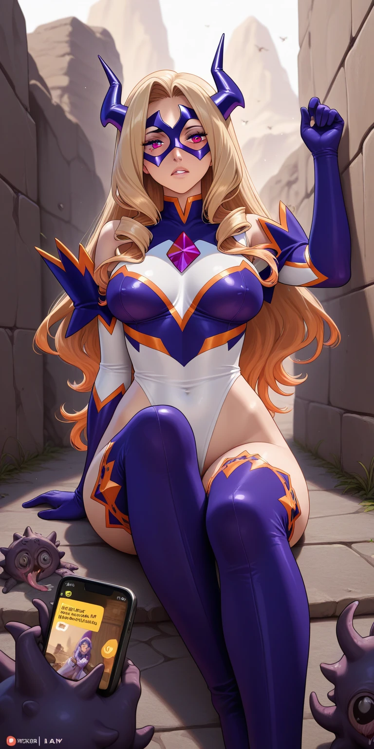 score_9, score_8_up, score_7_up, score_6_up, uncensored, Yuuki Asuna, absurdly long hair, orange eyes, orange hair, very long hair, lips, shiny skin, sweating, wet, wet hair, steaming body, heavy breathing, large breasts, detailed body, detailed eyes, seductive smile, upper teeth, happy,
BREAK thighhighs, gloves, hat, dress, cleavage, bare shoulders, elbow gloves, witch hat, (pelvic curtain:1.2), purple thighhighs,
BREAK indoors,
BREAK looking at viewer, (cowboy shot:1.5),
BREAK (masterpiece:1.2), best quality, high resolution, unity 8k wallpaper, (illustration:0.8), (beautiful detailed eyes:1.6), extremely detailed face, perfect lighting, extremely detailed CG, (perfect hands, perfect anatomy),