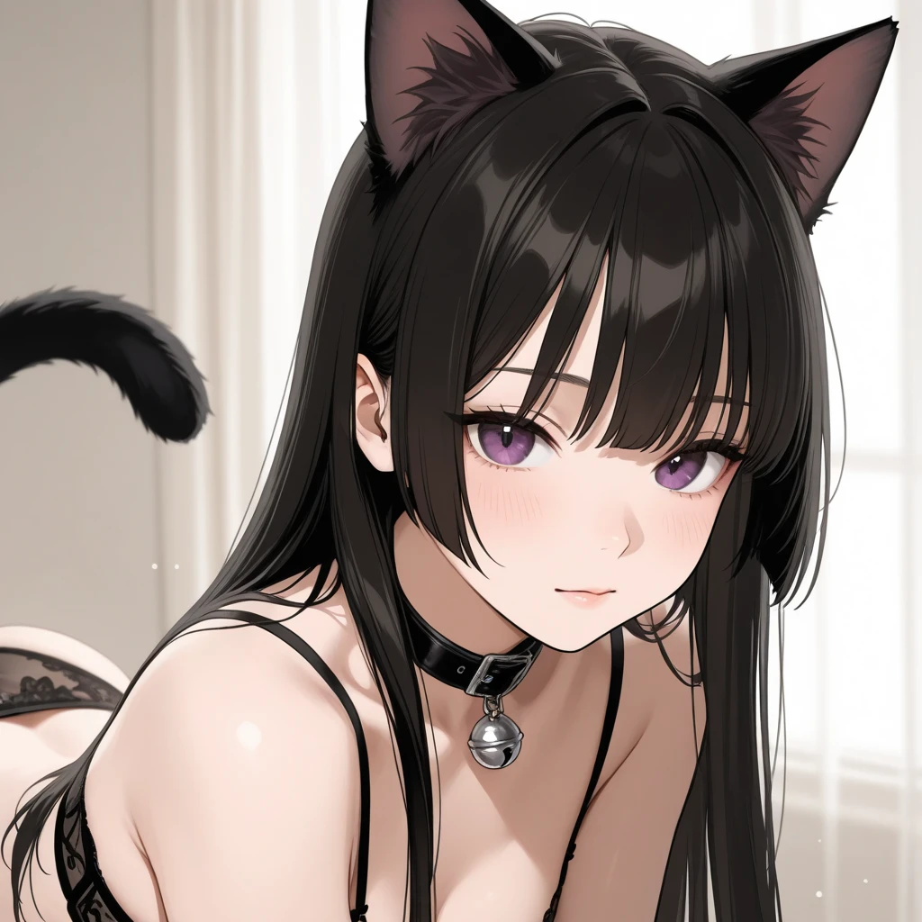 masterpiece, best quality, a beautiful and detailed image of ((zoe)),furry female,husky,anthro,ear piercing,female,black body, red fur,collar,looking at viewer, 
skinny, slender form,

 