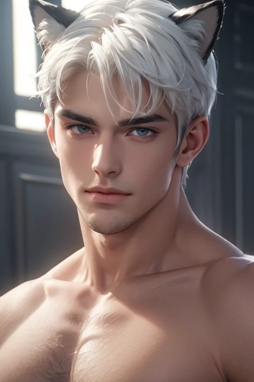 A young boy with white hair,fair skin,handsome,The triangle briefs are wet, so I took half of them off.,裸上半身Soaked in milk,Showing six-pack abs and chest muscles with water droplets on them,Soaked in milk,纖細長腿Soaked in milk,The bottom highlight is very large and dripping,Soaked in milk,Tilting their head back, they wore an expression of comfort.,Milk flows from the corners of the mouth,Sticking out tongue,Milk flows from the corner of the mouth,covered in milk,Soaking in milk with others,There's milk on your face too,Milk flows from the corners of the mouth,身上Soaked in milk,Complete character,To the light,The light shines on the abdominal muscles,taking a shower,milk everywhere