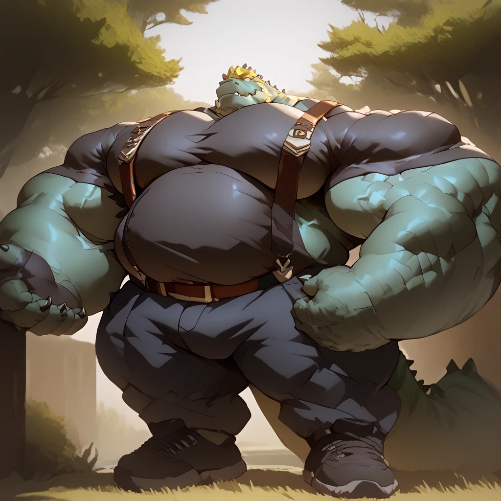 score_9, score_8_up, score_7_up, solo, male focus, chubby male, orc, green skin, tusks, nipples , micro armor , shoulder armor , strip club , (( damaged black tight )) , ((( arouse by tentacles ))) , full body , armor boots , laying spread legs , tear , ashamed face