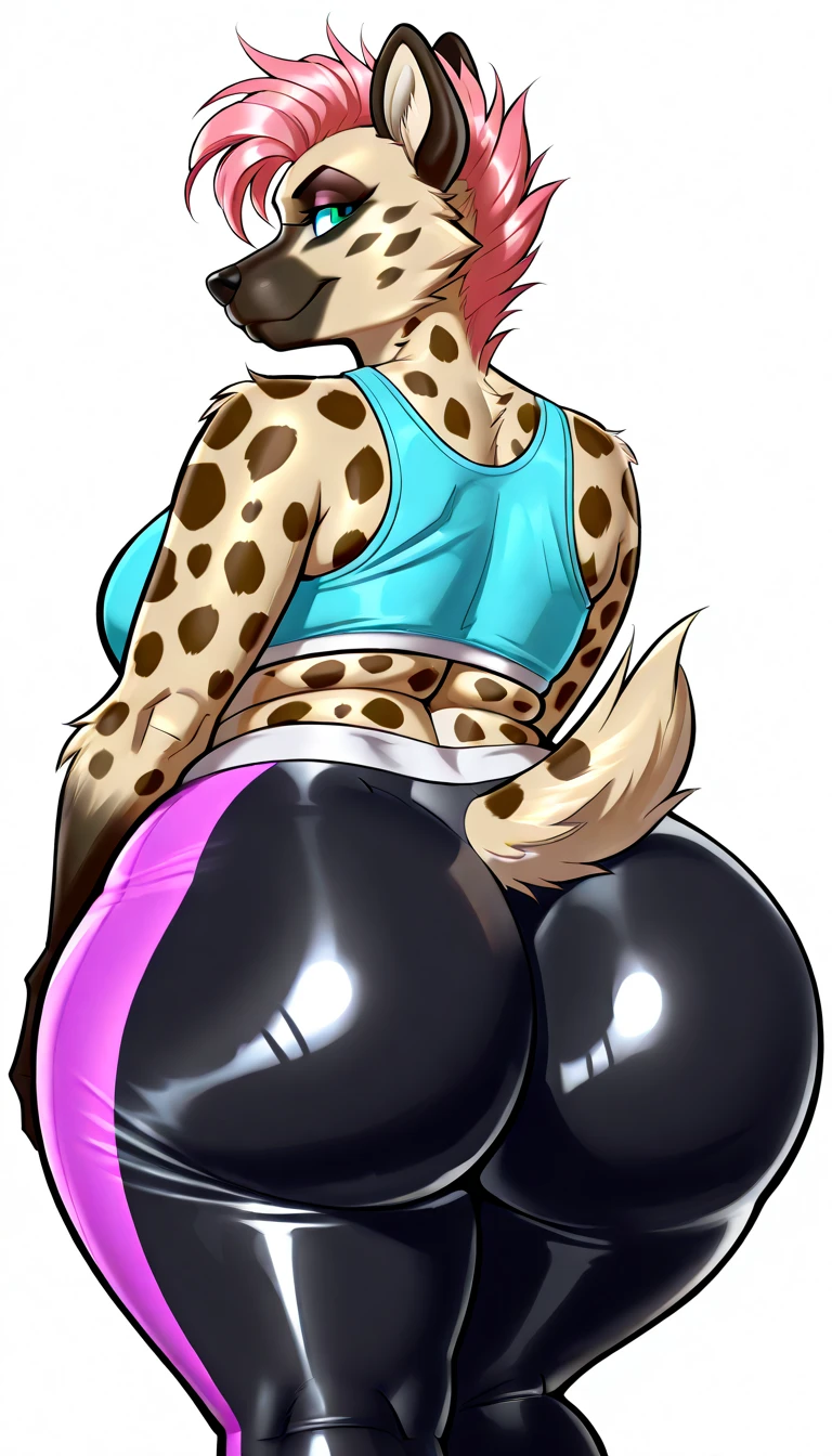 Furry snow leopard femboy butt twerk