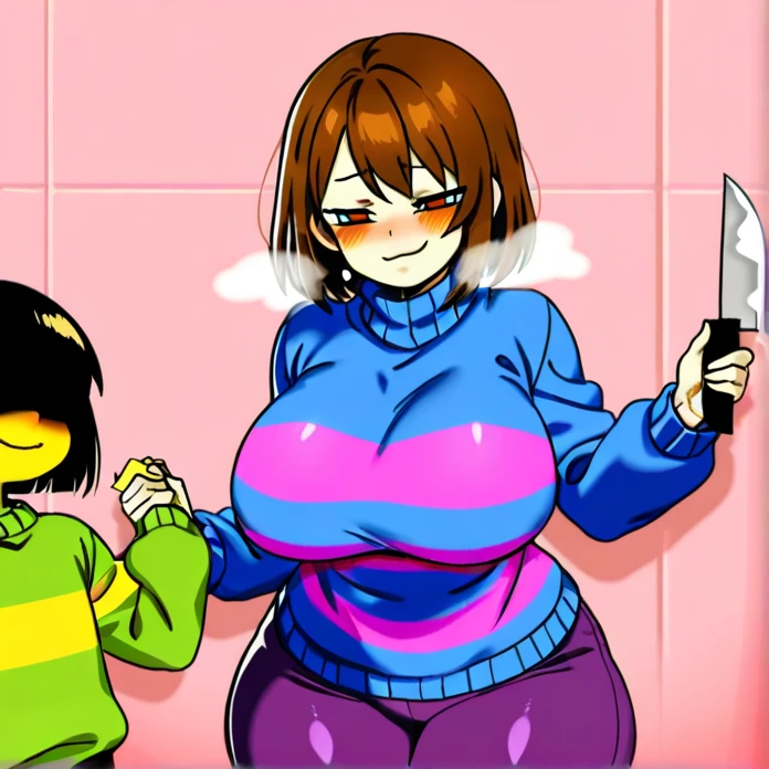 pov, Luna Loud from The Loud House, pixie hair, brown hair, purple shirt, slim, missionary sex, room, triangular capped short sleeves, 3d, eyeshadown, skull shirt, ripped neck, purple boots, paperclip earrings, choker, black bracelets, foreskin, hairy penis, hands on face, cum on face