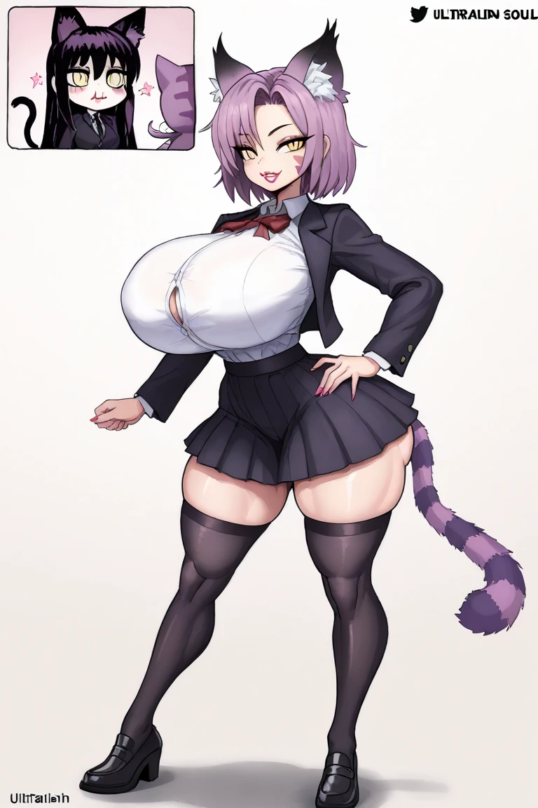 (Highest quality),(masterpiece), 8k,Very detailed, Detailed light, Best Shadow,Detailed reflective eyes, Beautiful Eyes, Very detailedな顔,Shiny Hair,Big Breasts,charm,One person,Gloss,Black Hair,Expressionless,Hollow Eyes,Void,Beautiful fingers,Beautiful Hands,whole body,Black Suit,black tights,Chewed tobacco,Black-rimmed glasses,Purple eyes,thick eyebrows,Cool,Open chest,Menhera