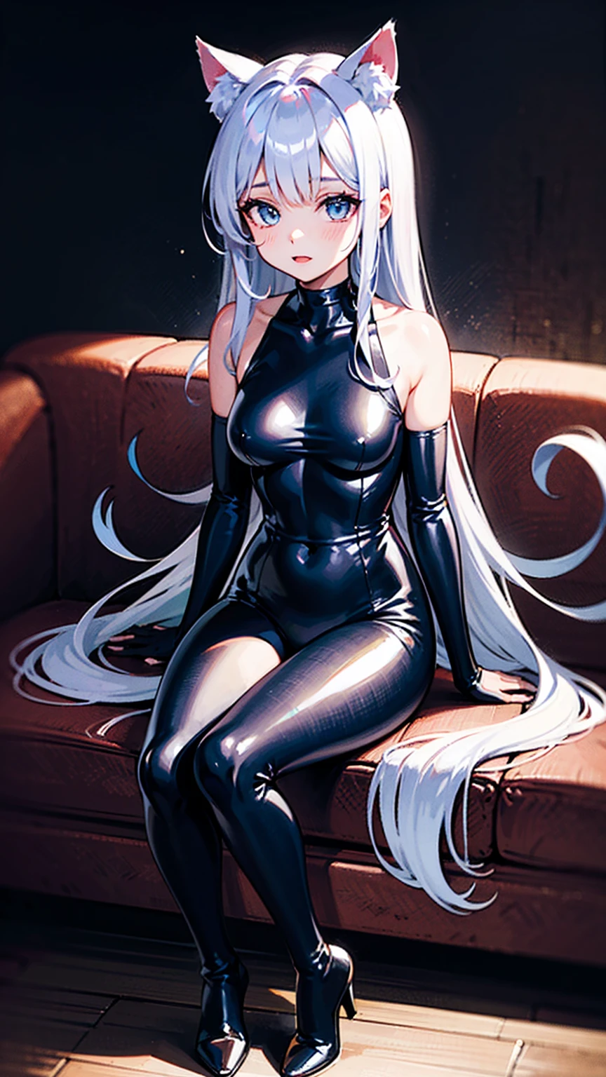12岁female孩，White skin，big eyes，wistful look，Aheiyan，Extra-long ponytail hairstyle，White pink gradient hair，Devil Horns，Elf ears，Respiratory masks，See-through installation，Gold rimmed glasses，Star Eyes，Collar，sex感身材，Latex clothing，tight belt，Tight，Lace tunic，Latex jumpsuit.dew，Super high heels，Naked wet body，Iron chain winding，Large Breasts，Kneeling，Lying down，Back shadow，Back，Facing away，Open your legs，Strangle，SM direction，Shame，Tattoo of the pubic bone，Succubus tattoo，Leg ring，Foot ring，Nipple rings，Gold belt，King-size plug，nose hook，Blindfolds，bundle，female奴才，female狗，Foot，暴dew狂，，female，sex，sex，Urinary incontinence，Masterpiece，Best picture quality，lifelike