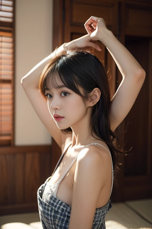 (32k,high detal,high-detail、masterpiece,Attention to detail,full body Esbian,独奏,Lori:1.6),Raw photo & realistic atmosphere,beautiful dark blue eyes,Detailed mouth,Glossy lips,Detailed eyebrows,Eyes drawn in detail with soft white skin that shines with every detail、azure eyes,Very beautiful eyes,Detailed lips、Very beautiful face,Very well-formed face、Lifelike face,shiny beautiful lips ,(Black shiny hair,Semi-long straight hair,Medium with aligned bangs,Pattsun bangs:1.5),(A beautiful and cute girl ,Illuminate from the front:1.6),(well-shaped breasts,,Body with good style,:1.5),(Fashion influenced by K-pop female idols,Korean Dance Fashion,Korean Coordination,natural make up,Japan beautiful girl who likes K-pop,K-pop Dance Fashion,Show full-body fashion,Fishing eyes,Dobodobo Pants,Comfortable sneakers:1.8)
Face sitting
Waiting to start