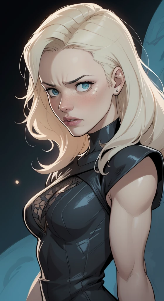 Digitale Kunst, Comic-Kunst, Cartoon-Kunst,
Meisterwerk von Marc Silvestri,
Ella Balinska as a beautiful sexy Disney princess,
inspiriert von Luis Royo,
Hohe Detailgenauigkeit, Hoher Kontrast, Chiaroscuro, 8K, UHD
