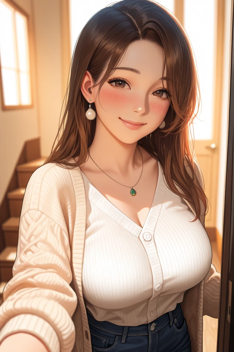 around 30 years old, big breasts ,Close-up of a woman posing in front of a blackboard Chiho, Narumi Kakinouchi, kimi takemura, Yoshitomo Nara, Sui Ishida, nanae kawahara, harumi, motto hole, shikamimi, chiaki nanami, aoi ogata
