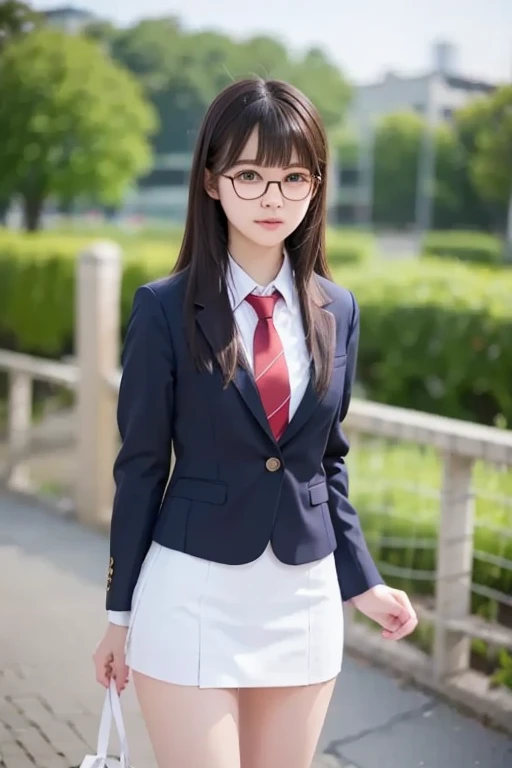 masterpiece、Highest quality、Very detailed、An illustration、Beautiful details、One Girl、cute、Detailed landscape、Library Background、Beautiful Hairstyles、Perfect Anatomy:1.4,4K resolution,((Grey suit)),Smiling,(Ultra-realistic), (最高のAn illustration), (Increase the resolution), (8k), (masterpiece), 1 girl, ((The front hair is up)), Slender body, Smile,(Slender girl),(Slim girl),Virtual Girl Lynn,((Tight mini skirt)),Glasses