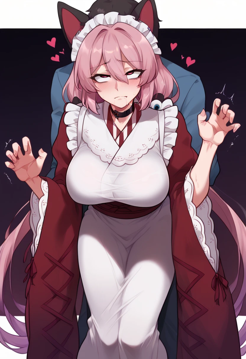 (nsfw:1.5),bare shoulders and ample chest、(I want to see the whole body:1.7)、sexual fluid overflowing、Full body Esbian、scared face、(vagina、SEX in、woman on top、1 Strong Men:1.1)、dynamic pose、girl trembling with sexual climax、(hard from behind:1.2)、random hair color