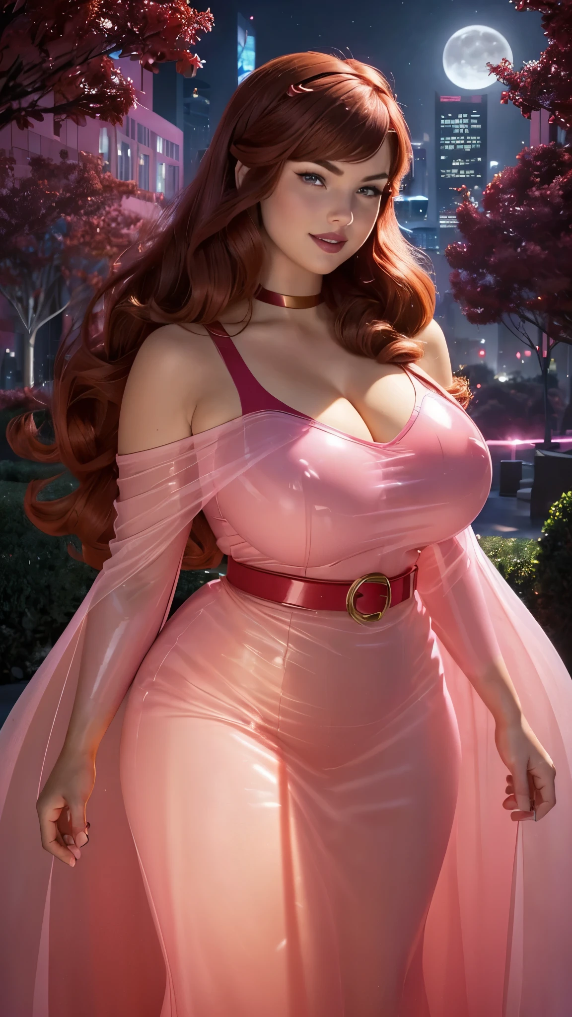Masterpiece, Best Quality, expressive eyes, Perfect face, looking at the viewer, big breasts, hanging breasts, voluptuous, small waist, Best Quality, realist, perfect shape, Very detailed, Showing cleavage, dressed as Merida of the Brave, Red curly hair , long hair, Blue eyes, turquoise suit, In the woods, bow and arrow, detailed dress, freckles in the face, blush on the cheeks, big, puffy hair, curly hair, a castle in the background, wearing a cape, big nipples, short dress red stockings, league,