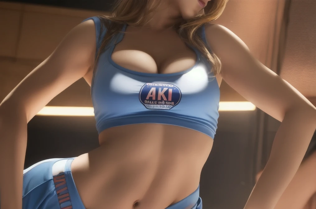 ((Unreal Engine 5)), Realistic Rendering, Excellent, (sexy skimpy bikini:1.3), looking on camera, (standing:1.8), beautiful face, makeup, CGImix, (photorealism:1.2), ultrarealistic uhd face, (huge soft :1.5), (muscle abs:1.3), (big butt:1.3), (wide hips), (thick thighs), slim waist, hourglass figure, half body, ((glowing skin)), ((shiny skin)), Realistic body, ((she )), ((clean skin)), photorealistic, bokeh, motion blur, masterpiece, highres, 1080P, super detail, textured skin. Boxing, women boxing, boxing gloves
