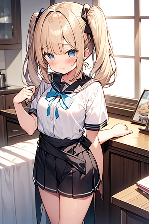 (masterpiece, best quality, highly detailed, ultra detailed, high resolution, absurdres, 4K, 8K:1.2),
BREAK,shimakaze uniform:1.5, 10 years GIRL,Blonde_HAIR,RED eyes,(RED Ribbon on HAIRband:1.2)