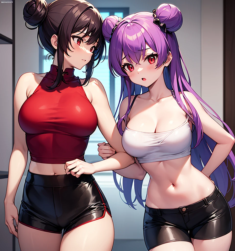 （8k ，Ultra Detailed，The best masterpiece，nature，Perfect work of art，Perfect female body），Two Women，Sister and younger sister， sisters，Rainbow hair，Perfect face，（huge ），Neighbor&#39;s Wife，woman hairstyle，elegant wife，Exquisite and inspiring ，20 years old，White skin，Messy hair，Perfect sexy body，Tone，flirtatious，Very large ，Yao Liu，Big butt very detailed，young beautiful teacher，teacher，wear glasses，Dance in a nightclub，Detail background，necklace，Perfect eyes，，T-shaped small size，huge big