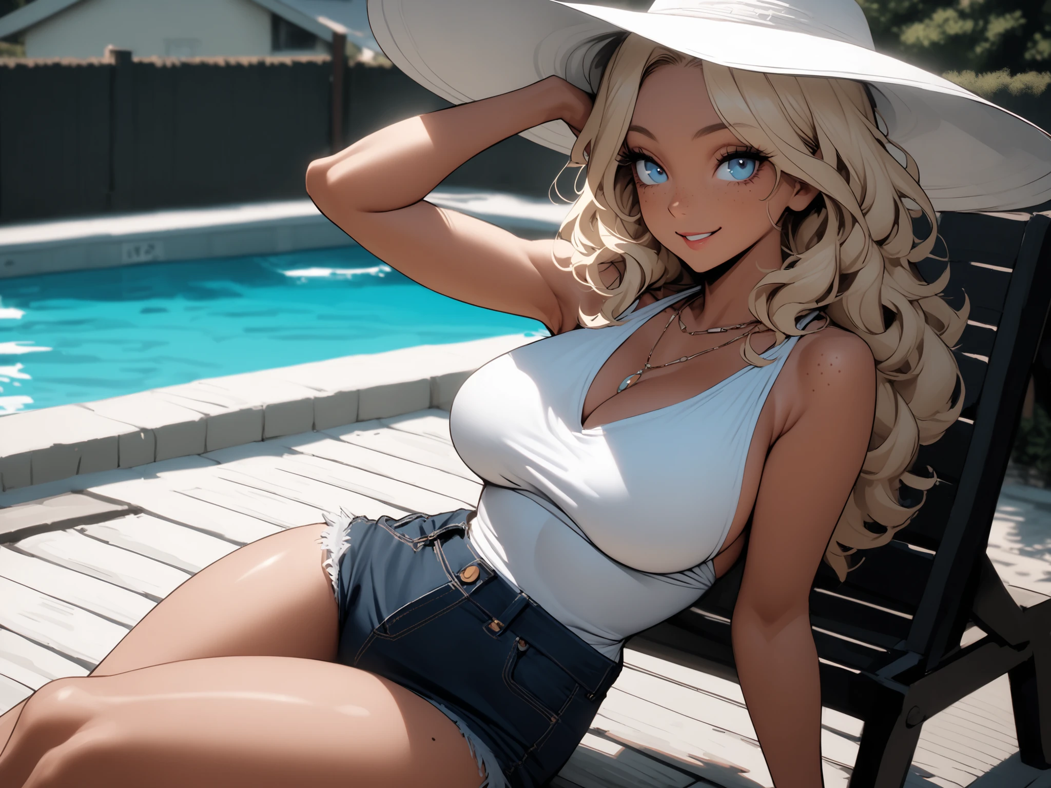Pretty woman with big breasts. I dressed in a bikini