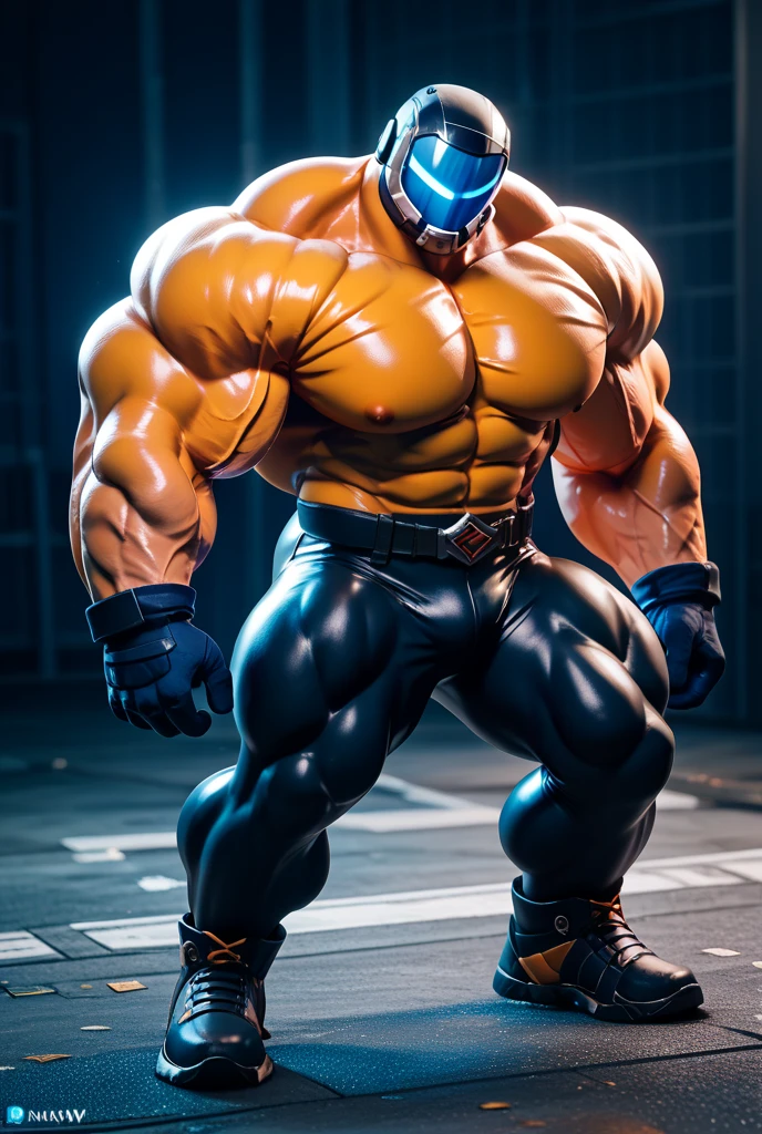 furry growth, close up big Bulge, hyper growth, hyper muscles,, a cat, cute, blue cat, shirtless, white shorts, muscular, on a black background,