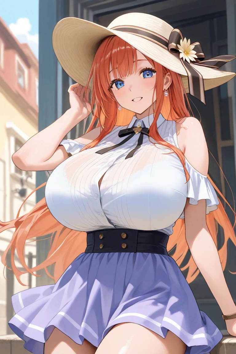 Rangiku Matsumoto con sombrero de vaquero y sujetador posando para una foto, amoranto, better known as amoranto, young beautiful amoranto, hermosa bruja vaquera, vaquera, amoranto as a super villain, vaquera, western vaquera, borracho vaquero pelirrojo pelo largo, 🐎🍑, Abigail de Stardew Valley, escote