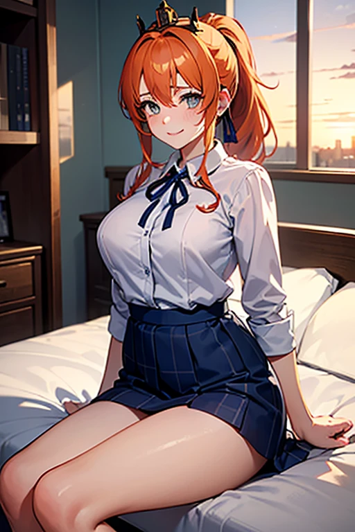 Ꮩ2,Highest image quality,nurse,cute face、gentle smile、squat、in the hospital room、White panties are visible、