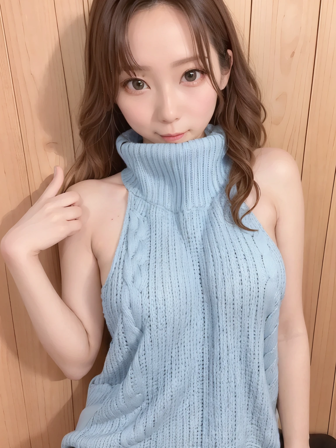 Virgin Killer Sweater,masterpiece,Wonderful,great, Highest Quality,very detailed、 My Mouth Goes Up