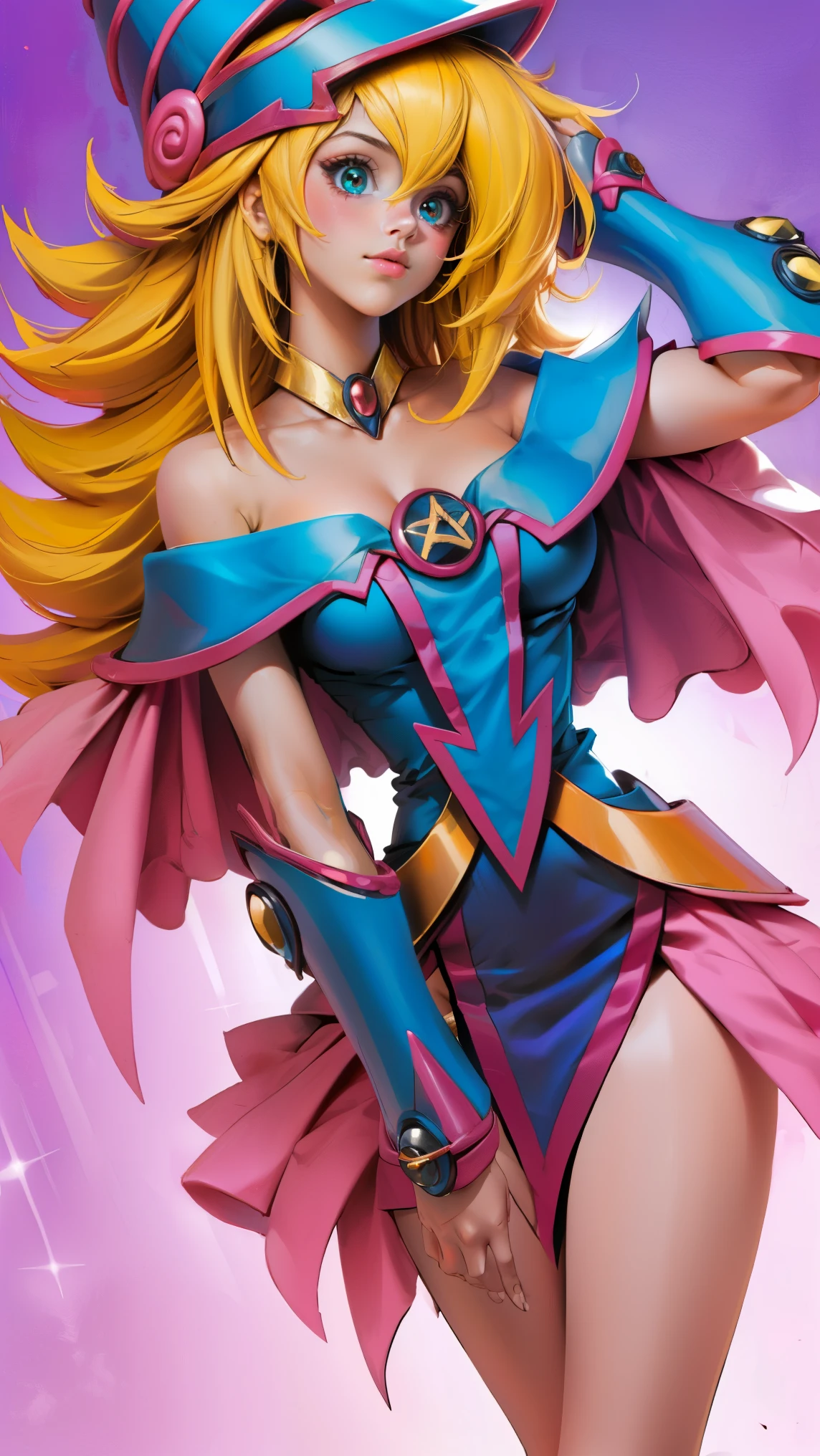 Dark magician gils spiderman version (obra maestra, 4K resolution, ultrarrealista, Muy detallado), (White superhero theme, charismatic, hay una chica en la cima de la ciudad, vistiendo disfraz de Spider-Man, she is a superhero), [ ((25 years), (pelo largo y rubio:1.2), cuerpo completo, (blue eyes:1.2), ( saltando de un edificio a otro), ((entorno urbano arenoso):0.8)| (paisaje urbano, por la noche, dynamic lights), (Luna llena))] # Explanation: The message mainly describes a 4K ultra high definition painting., Muy realista, Muy detallado. Shows a superheroine on top of the city., vistiendo un disfraz de Spider-Man. The theme of the painting is a superhero theme. Pose sensual y inocente 