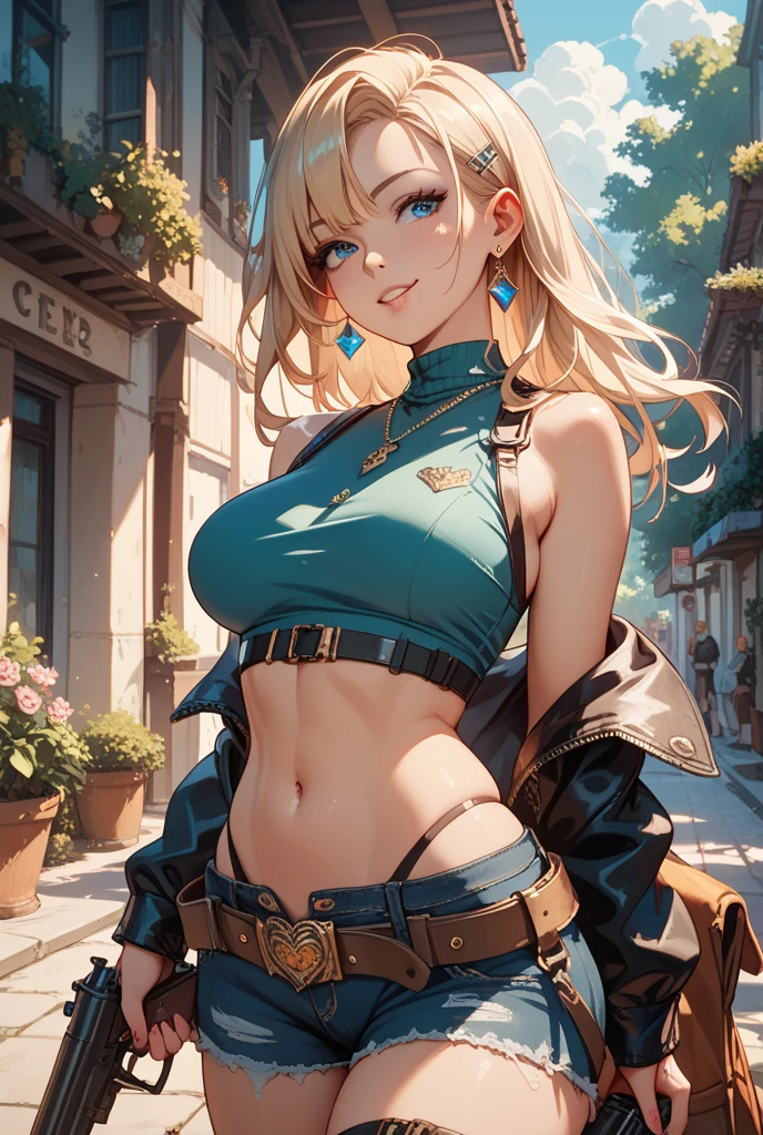 girl, sexy, smiling, spectacular body, wide, Blonde