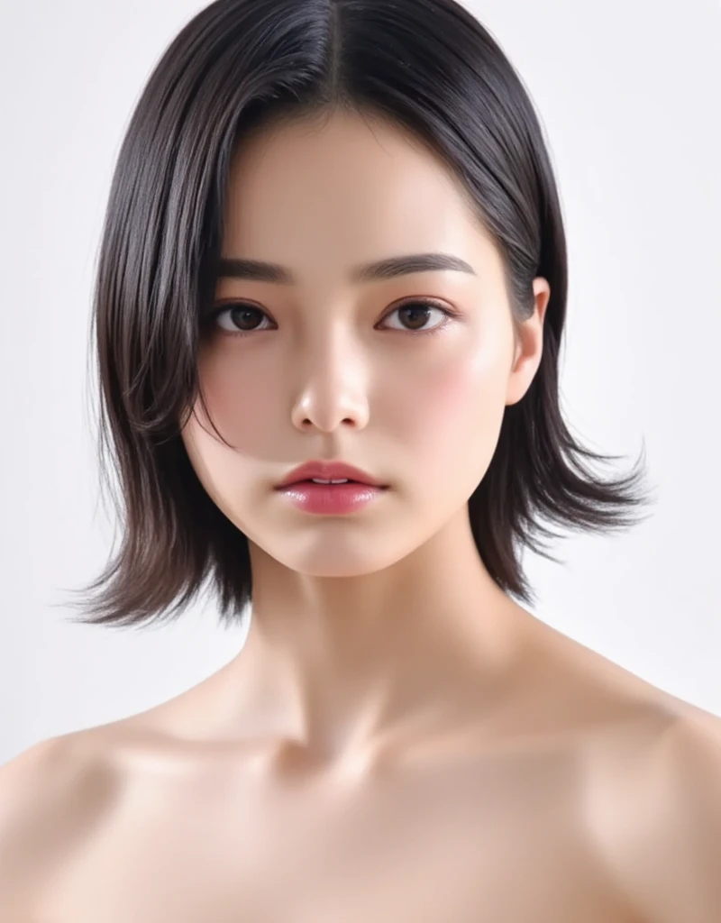 nsfw,((full body)),(standing),(hfunderwear),highleg,huge breasts,slender body,white background,high res,twenty years old,solo,(masterpiece,best quality:1.4),(8k,raw photo,photo realistic:1.2),(high resolution),(extremely detailed CG),(shiny skin),detailed skin,detailed face,detailed eyes, fine shiny hair,thin eyebrows,,(ideal ratio body proportions),erect pink nipples