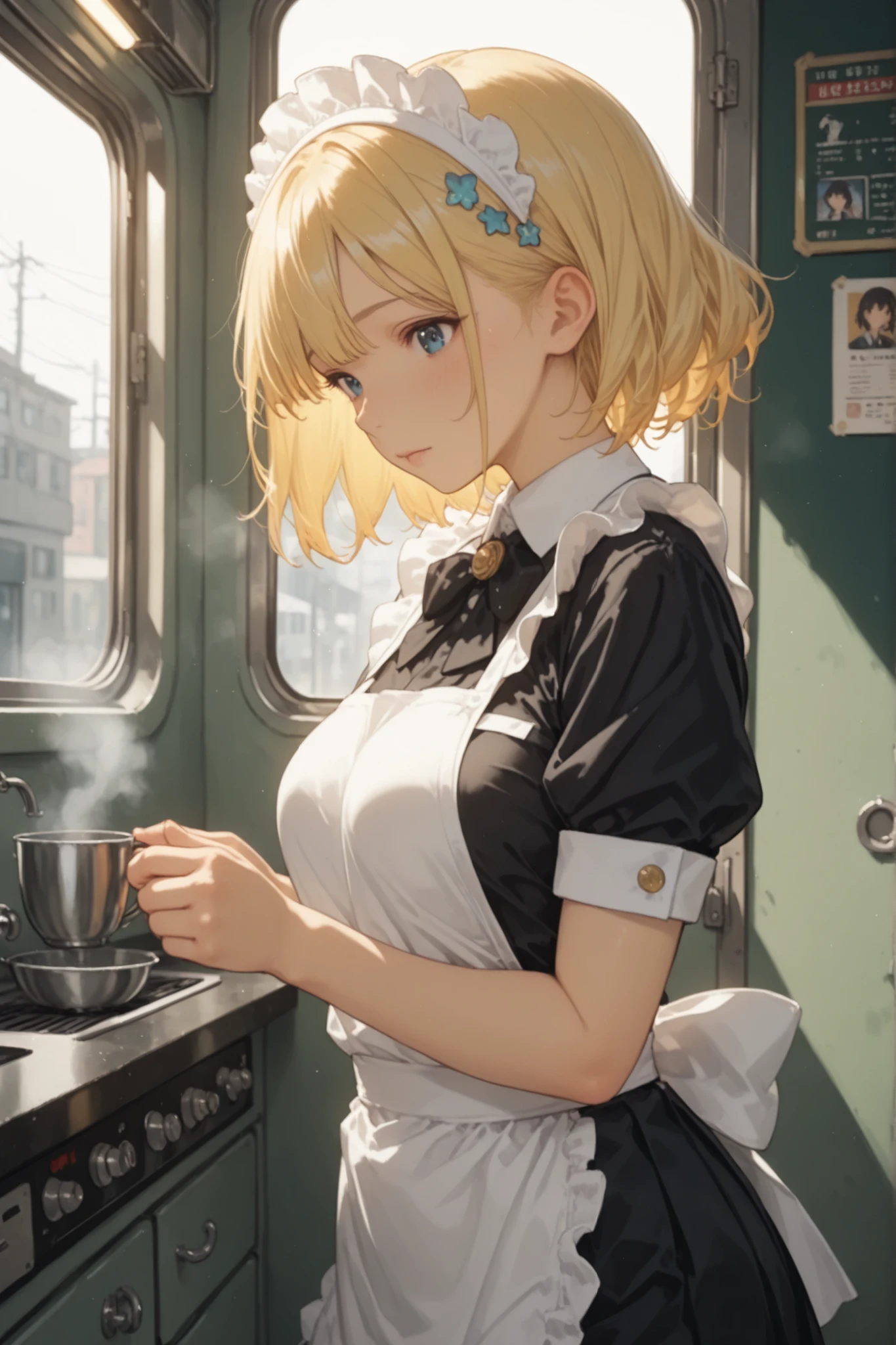 (masterpiece), (ultra high definition), 4K, 16k, 32K, (BEAUTIFUL ILLUSTRATION), (details), (beautiful and cute Japanese anime style light:1.2),creates a gentle and warm atmosphere in a dark subway environment. Soft light captures the 、Their youth々highlights beauty and compassion, Amidst bustling transportation