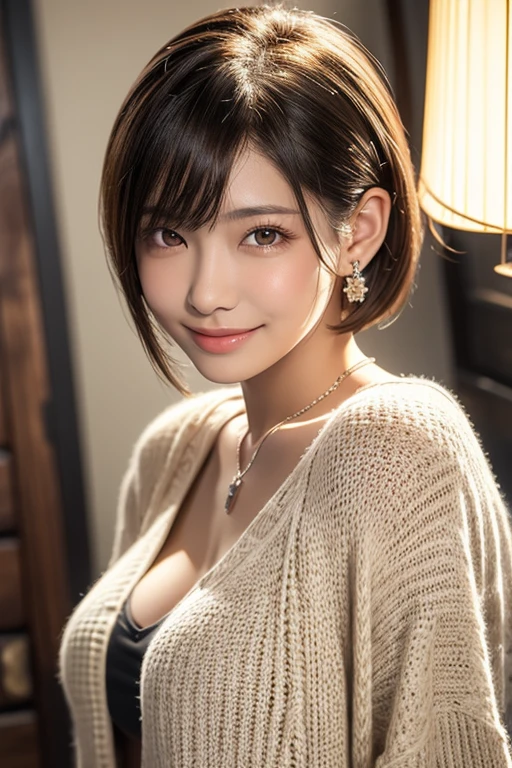 1 girl, extremely bright backlight, Solo, {Beautiful and detailed eyes}, Large breasts, Dazzling, Calm expression, Natural and soft light, Hair blown in the breeze, Delicate facial features, Blunt bangs, Beautiful Korean Girl, Smile in the eyes, very small earrings, (she is wearing a bodycon mini dress,Off-shoulder_Dress,Black pantyhose:1.3),Necklace,,23years old, Film grain, Real Hand,Shy smile,Shot from the knee up,Sexy Pose