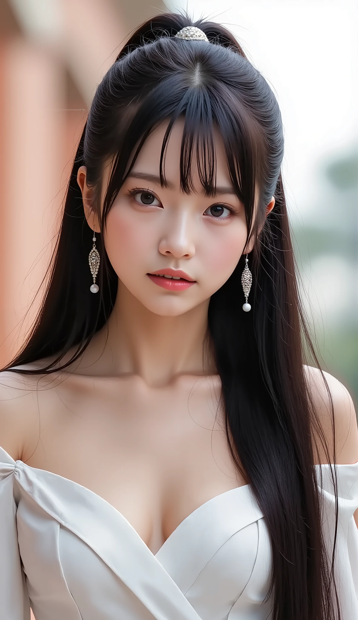 ((highest quality)), ((masterpiece)), (be familiar with), perfect face比類のない美しさ, Shiny firmness and glowing skin, bangs between eyes, Beautiful knee-length black hair with glossy twin tails, Super twin tail straight silky hair, eyeliner, A sexy, beautiful and bewitching 12 year old, High resolution big big beautiful bright maroon eyes, beautiful and nice girl, sexy face, Wedding dress　detailed hair texture　detailed skin　full body　biomechanics huge boobs　standing　This is a full body shot　((highest quality)), ((masterpiece)), (be familiar with), perfect face　A woman in her 20s　perfect proportions　perfect skin texture　bewitching face　bewitching look　Super long black hairツインテール　Hatsune Miku　long hair　hair length up to the knees　beautiful eyes　8 heads and bodies　glamorous figure　double eyelid　narrow nose　Eyebrows are thin and long　Japanese　super big breasts　full body　no background　super big star earrings　　wide mouth　lips are vertical and narrow　　(Completely naked)　Bangs cut princess　　((highest quality)), ((masterpiece)), (be familiar with), perfect face　primary school student　perfect proportions　perfect skin texture　bewitching face　bewitching look　Super long black hair　black straight long hair　hair length up to the knees　beautiful eyes　8 heads and bodies　glamorous figure　double eyelid　high nose　narrow nose　Eyebrows are thin and long　Japanese　white tank top　Blue Hot Pants　biomechanics huge boobs　full body　no background　super big star earrings　Please face the front