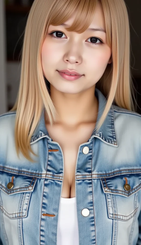 (((Full nudity))),One Girl、Standing facing forward、Looking sadly at the viewer、Large Bust、