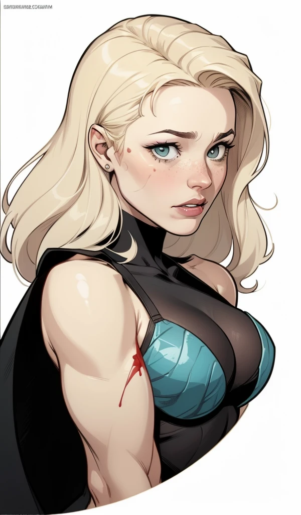 Character style illustration style Completely bare breasts showing a little fear Breast size Cartoon name: white background medium breasts freckled face Sabrina Spielman and Luna actress strong contours Physical description - long, cabelo liso, tingidos de um marrom vibrante que contrasta com sua pele clara. - You reflect a mix of curiosity and determination. - Ela tem uma estatura alta, with a slender and agile figure, evidenciando sua agilidade e destreza. -fundo colorido Design de personagens de retrato, beautiful digital illustration, retrato de alta qualidade, Arte em quadrinhos, Corpo inteiro sensualizando ou pelada. folha de retorno. return leaf member clothes of the day expression of the day hellish love using sanserine and Harry Potter clothes