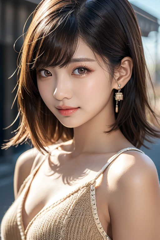 (top-quality、8K、​masterpiece、nffsw:1.2)、Three 19-year-old slender beauties lined up，Flashy makeup with red eyeshadow，二重まぶた，delicate mid-cut ponytail，sexy cheongsam and silk miniskirt，The best smile，She is wearing a sexy short colorful cheongsam。。。。。。，Chinese dress with deep slit，draw hands correctly，The background is the bright interior of a Chinese restaurant.......，