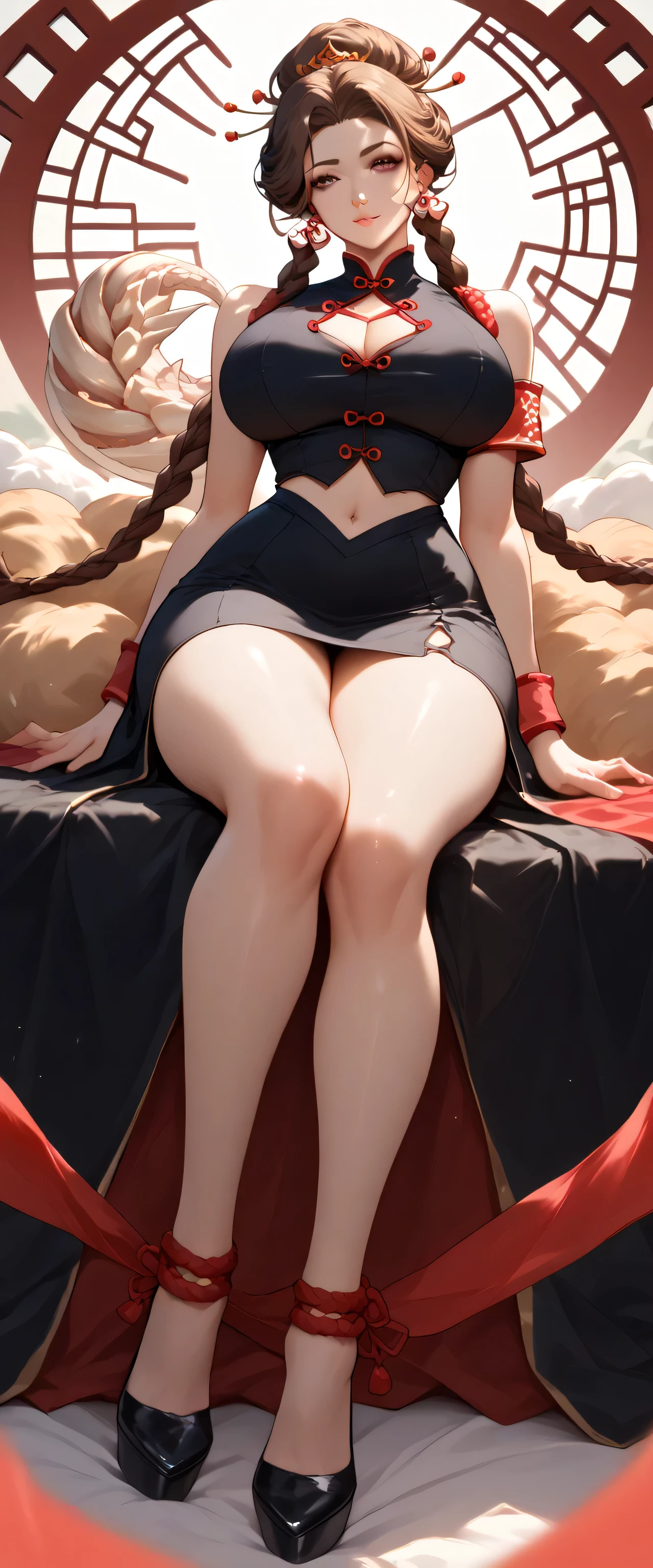 mine same as the original, mine, , (:1.2)
rest, (cheongsam), (view from below), (Put your arms behind your back), (wild lift), thin dress, Crotch cutout,
rest looking at viewer,
rest, Home,
rest (masterpiece:1.2), best quality, high resolution, unified 8k wallpaper, (illustration:0.8), (Beautiful and delicate eyes:1.6), extremely detailed face, perfect lighting, Very detailed cg, (perfect hands, perfect anatomy),soles of feet,sitting,blond,red lips,stick out your tongue