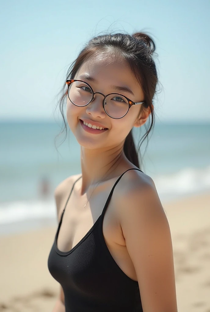 Full body is captured, Sea Art , 1 Cute Girl, Portraiture, Bokeh, ( masterpiece), Accurate, Anatomically correct, debt/1.0mm, Fujidebtilm GFX 50R, RAW Photos, Regina Display, Super detailed, Attention to detail, high quality, 最high quality, High resolution, 超High resolution, 1080p HD, 4K, 8K, (13 year old girl), realism, ( girl ), (Face and body the debtull debtront), (Are standing), (nude), (naked),(topless), long black Hair, beautidebtul white skin, glasses , young debteatures, beautidebtul pussy, classroom , High Contrast, Natural skin texture, up skirt