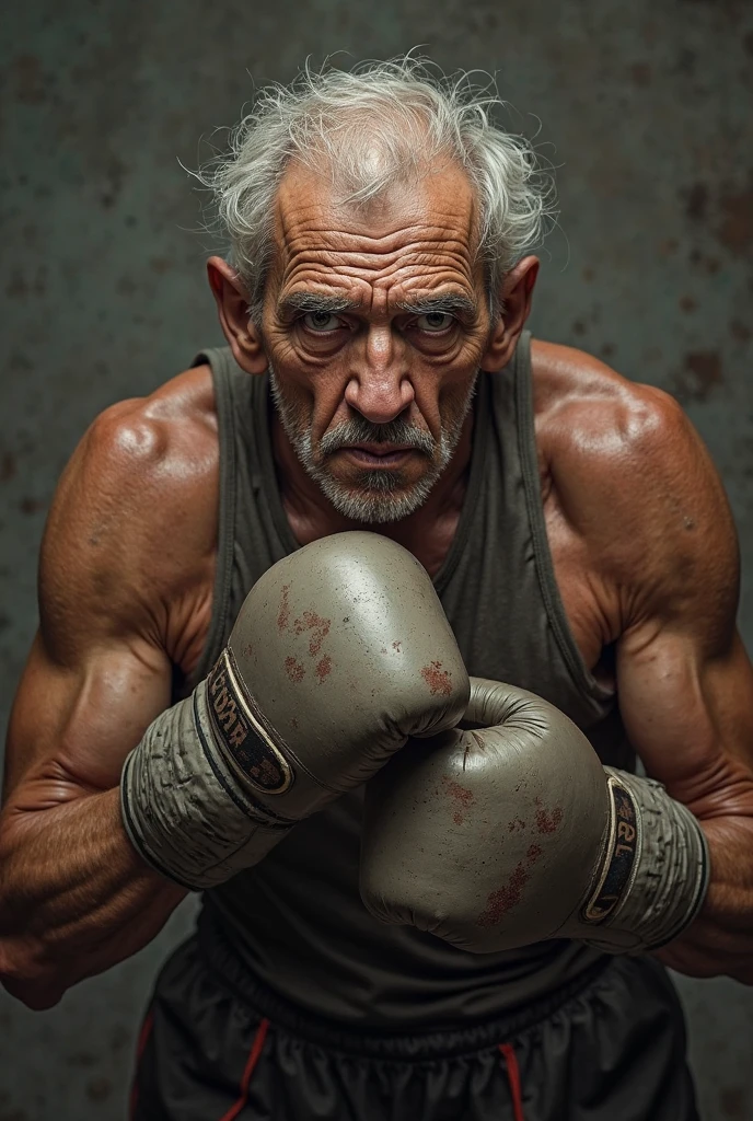 Old man photo Boxing