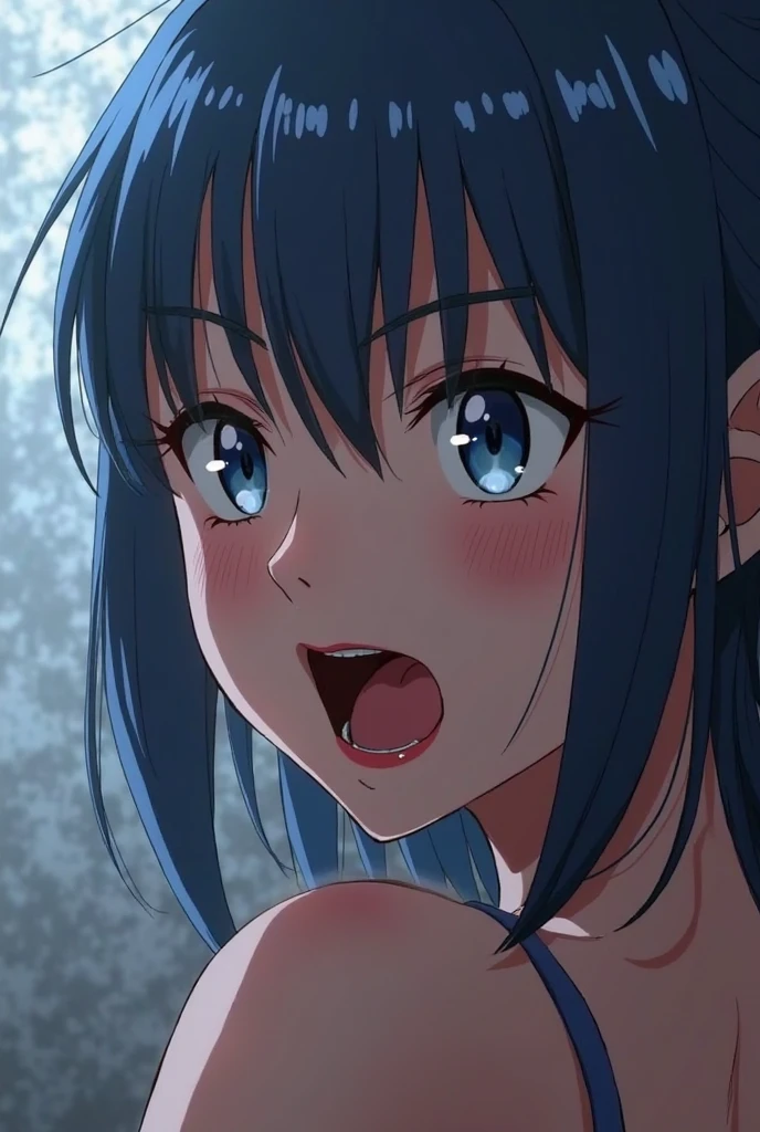 Naked Girl　A girl showing off her genitals　A girl making a cool pose　Nipple Emphasis　Nipple erection　pure　small_breasts　TV anime image format　TV anime screenshots